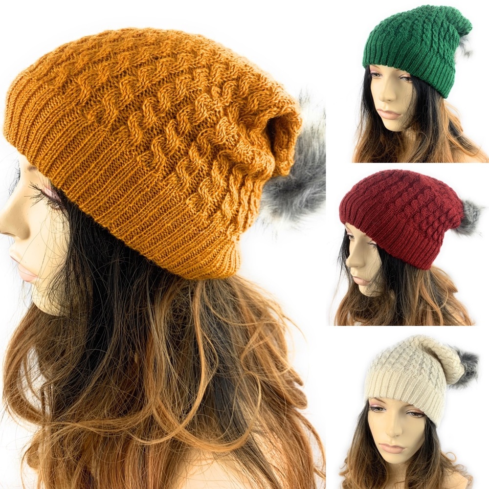 Slouch Beanie Yellow - Picture 5 of 6